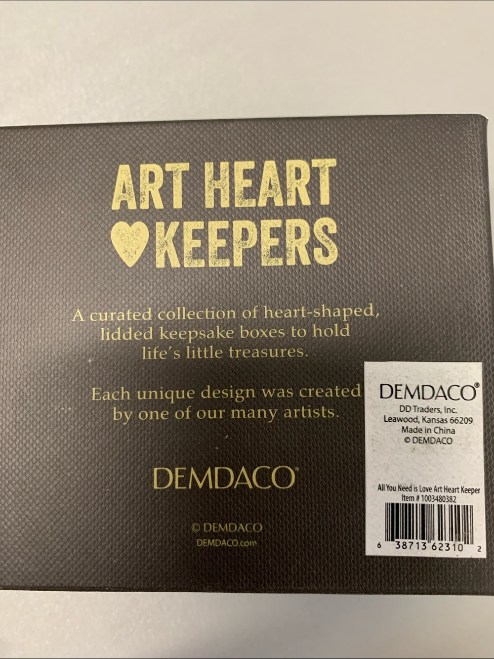 “All You Need Is Love” Heart Paw Print Trinket/Keepsake by Demdaco NewInBox - Picture 3 of 7